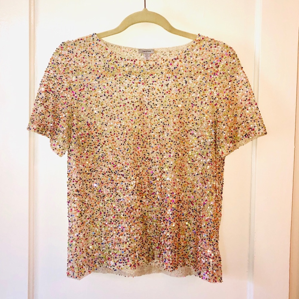 Tristan Sequin Top (size S)